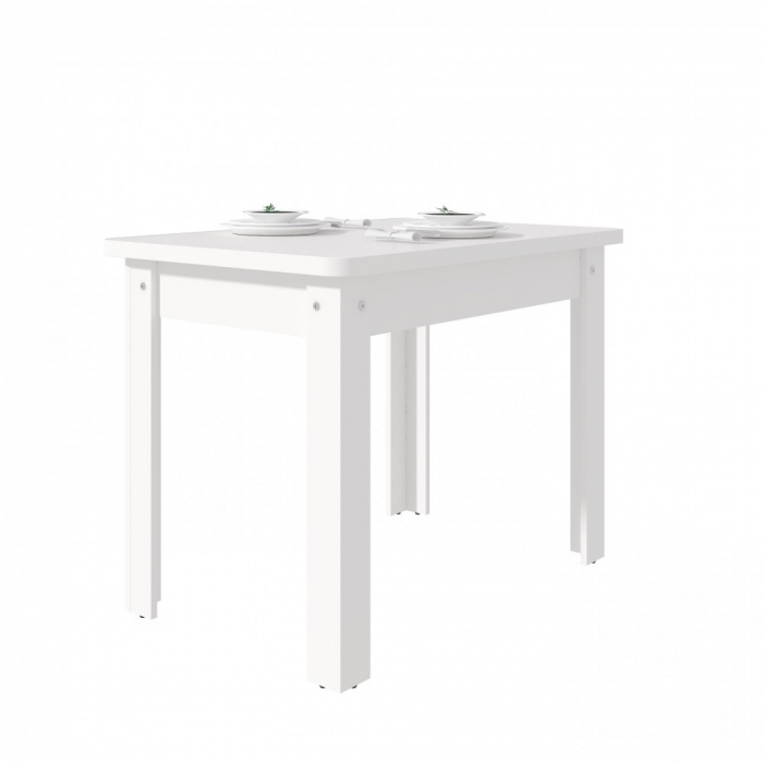 Masa Bucatarie KC-6 Ro Alb 100x67x77 cm [4]