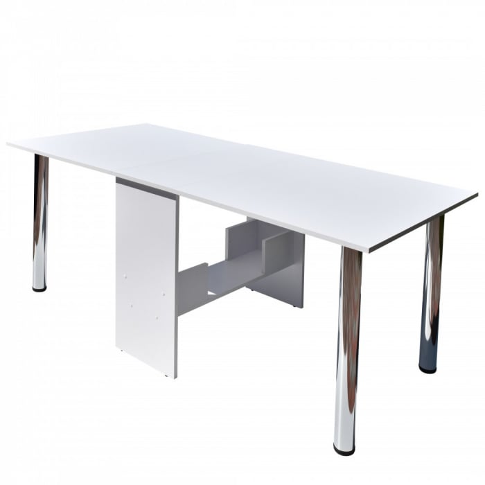 Masa Plianta Lux Alb Ro 170x81x74 cm [2]