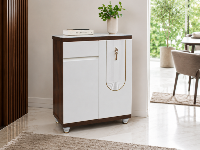 Pantofar MDF Linea  crem deschis 80x33x99 cm [2]