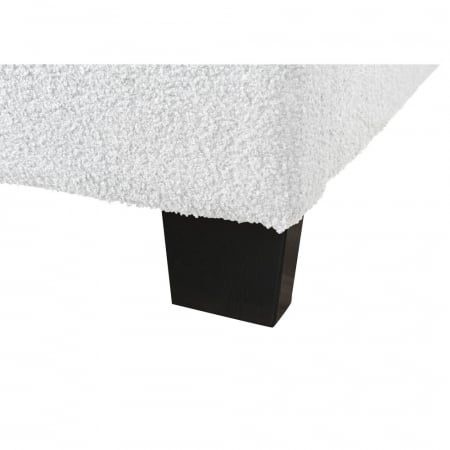 Pat tapitat Comfort 1 cu LED, 180x200, cadru din lemn cu somiera fixa, culoare Crem [5]