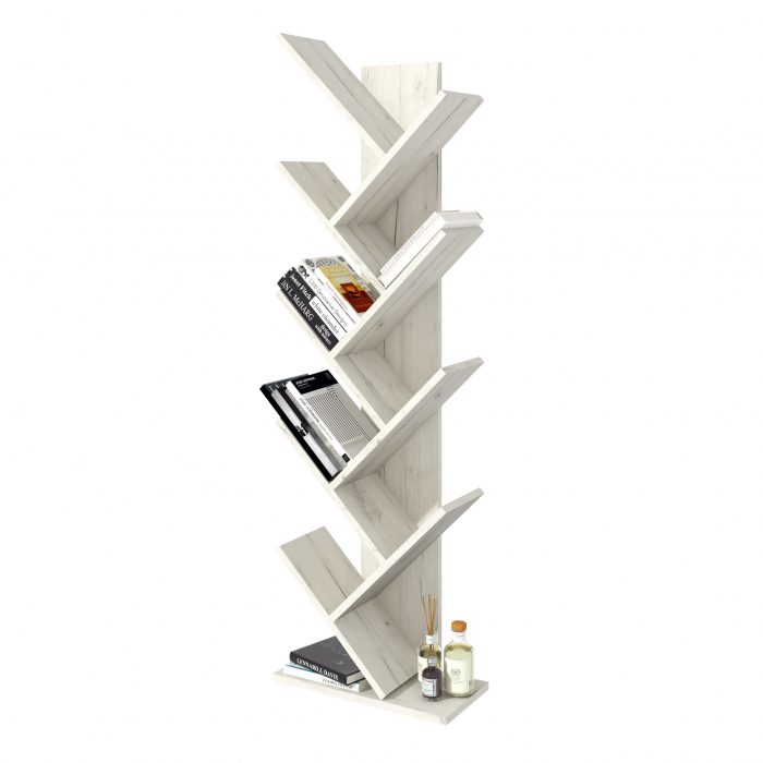 Raft pentru carti, 43x20x143cm, Stejar k001 [3]