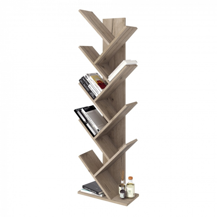 Raft pentru Carti, 43x20x143cm, Stejar k002 [3]