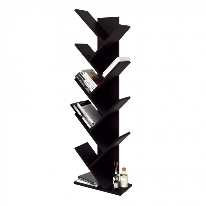 Raft pentru Carti, 43x20x143cm, Wenge [3]