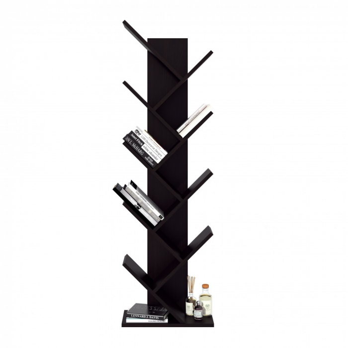 Raft pentru Carti, 43x20x143cm, Wenge [2]