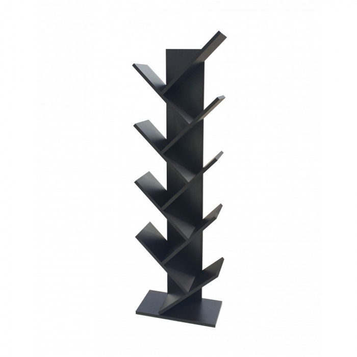 Raft pentru Carti, 43x20x143cm, Wenge [4]