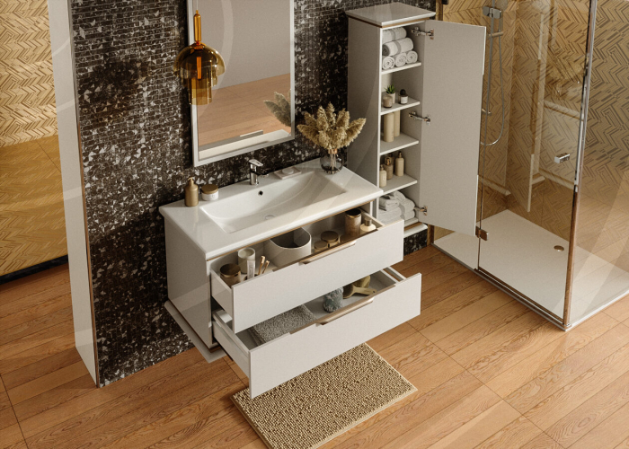 Set Baie Hermes 800 Alb 3 Unitati [2]