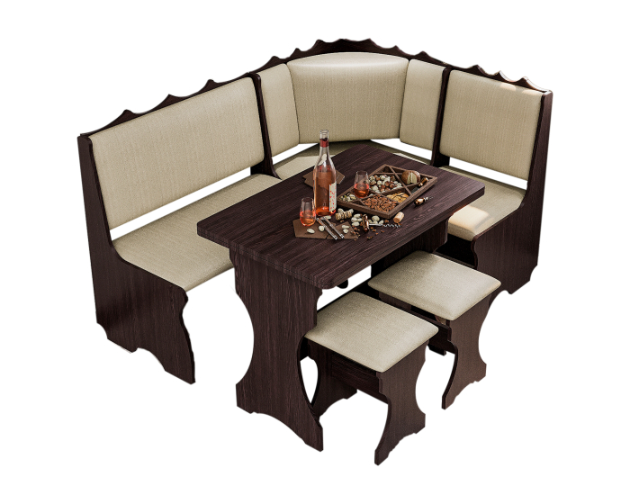 Set bucatarie Siria cu masa extensibila si 2 tabureti Wenge [12]