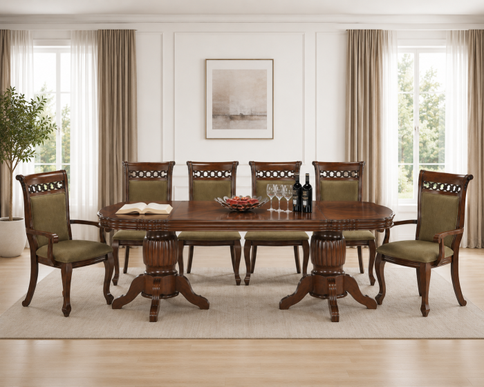 Set masa AC3269T cu 8 Scaune Antique Cherry [3]
