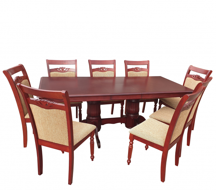 Set Masa RH7132 + 8 Scaune RH8064 ,160x100x77 cm, Mahon [2]