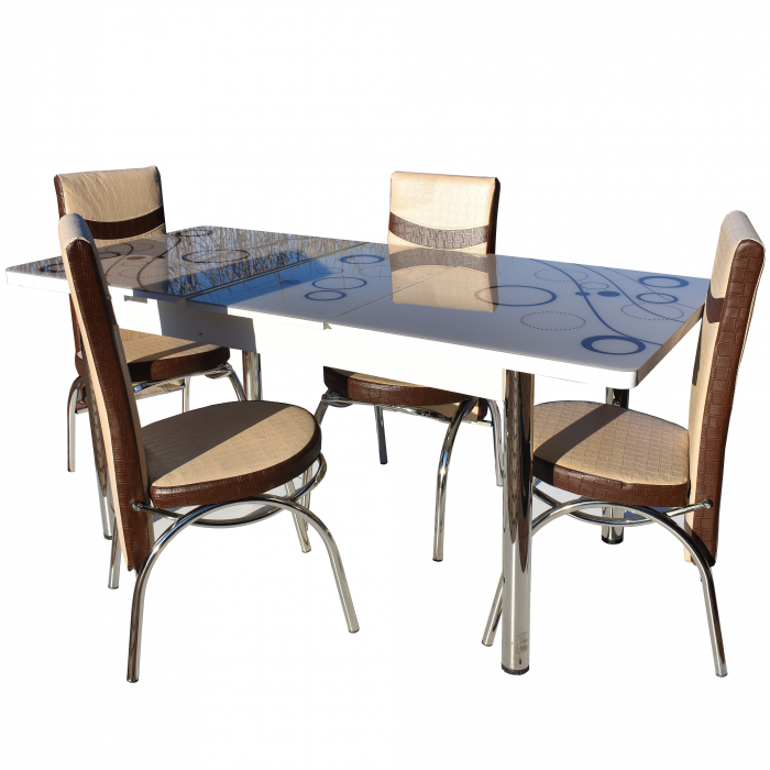 Set Masa Sticla Cu 4 Scaune Tip 84-4 [2]