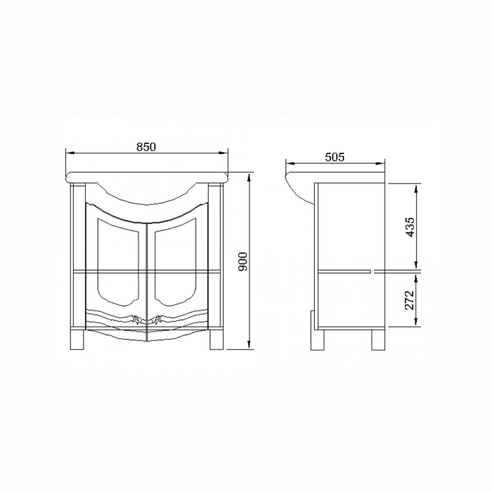 Set mobilier baie Venice 850, Nuc [8]