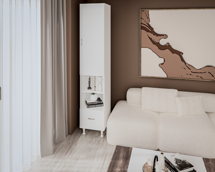 Soldat 1U-1S,35x35x180 cm,  Alb [3]