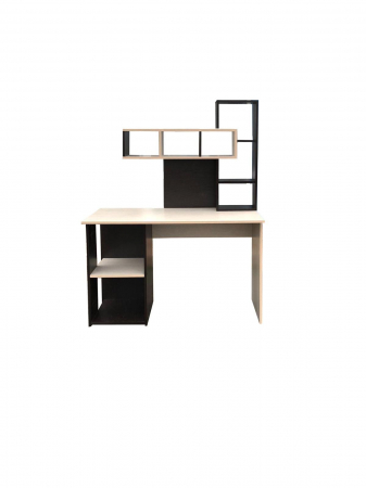 Birou Olimp, 120/55/155 cm, Wenge+Mesteacan [0]