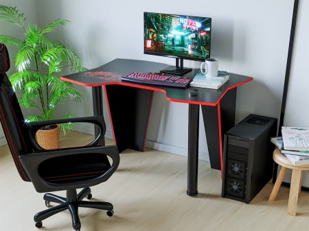 MOBILIER BIROU - Birou Pc Kl 9.1 Wenge+Rosu