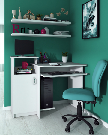 MOBILIER BIROU - Birou Pc Skm-2, 110x60x87 cm, Alb Ro