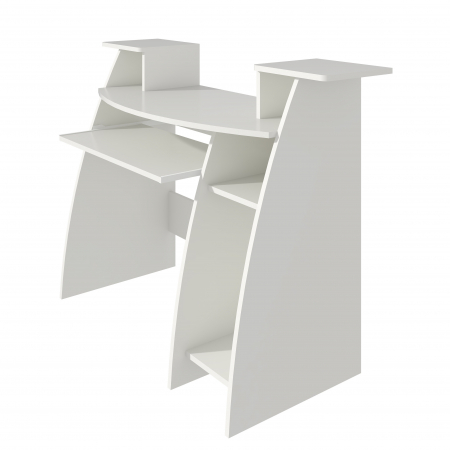 Birou Pc Skm-4 Ro, 123x50x77 cm, Alb [4]