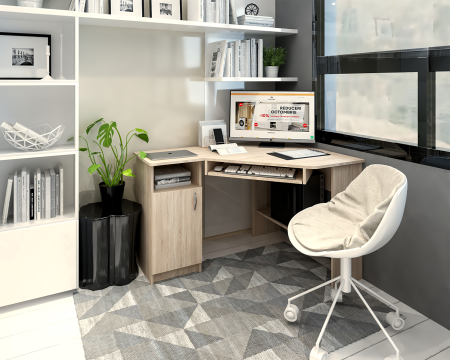 MOBILIER BIROU - Birou pe Colt SU14 Ro Sonoma