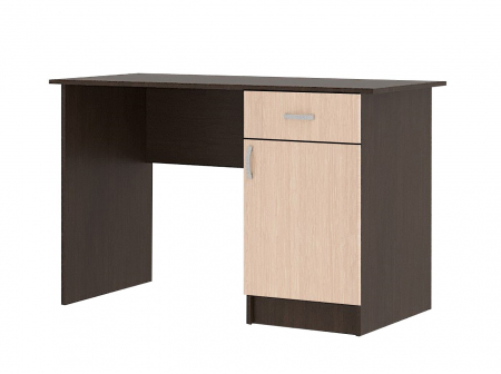 MOBILIER BIROU - Birou Rondo, 120/42/75 cm, Wenge/Mesteacan