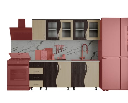 Bucatarie CIP S 2m, Wenge + Mesteacan [5]