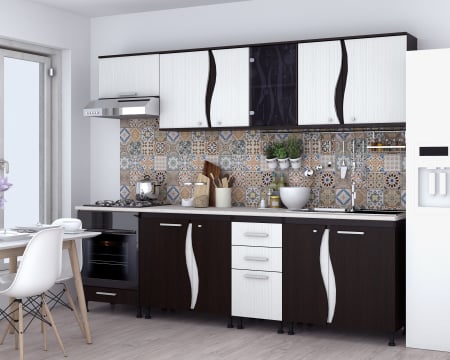 Bucatarii - Bucatarie CIP3S - C2 Wenge + Alb