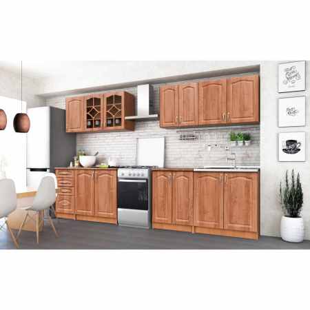 BUCATARIE OLEA MEBEL MDF 2.6M CIRES CU BLAT INTREG [0]