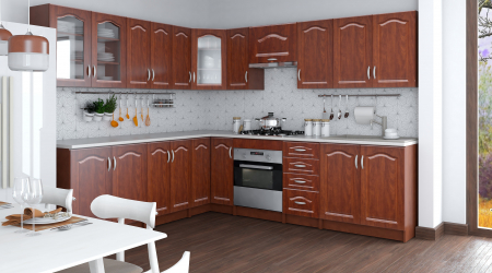 Bucatarii - Bucatarie Olea Pe Colt MDF Calvados