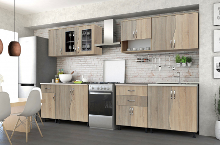 MOBILIER BUCATARIE - Bucatarie Paula S Sonoma + Trufe