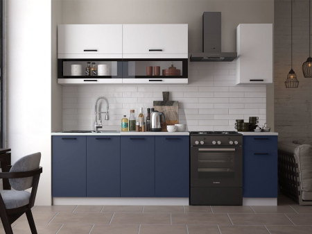 MOBILIER BUCATARIE - Bucatarie Tehno New MDF 2.0m Ultramarin