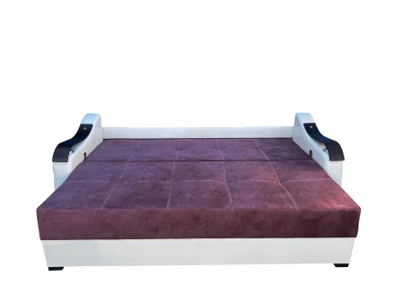 CANAPEA EXTENSIBILA DANA 220x100x75 CM, VISINIU, ALB [3]