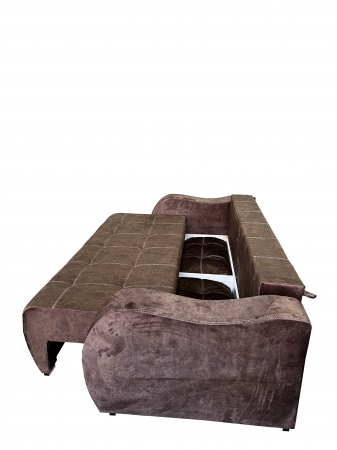 Canapea Extensibila Laura 240x115x75 cm, Maro [1]