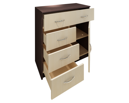 Comoda 1-3-1 Ro, Wenge + Mesteacan [5]