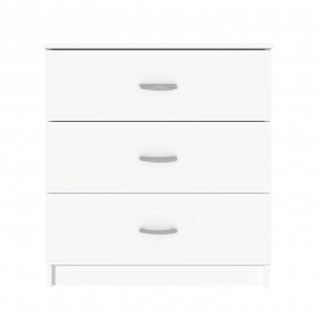 Comoda 3 Sertare Ro, 72x40x79 cm, Alb [2]