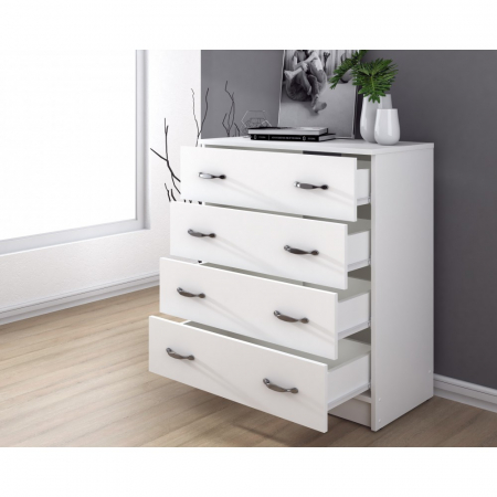Comoda 4B RO, 72x39x85, alb [1]