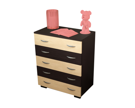 Comoda Alin 5 Sertare Wenge + Mesteacan [7]