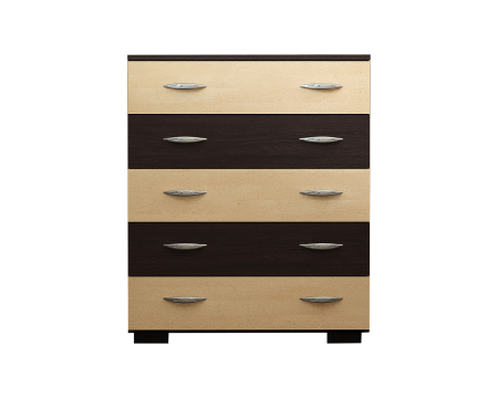 Comoda Alin 5 Sertare Wenge + Mesteacan [5]