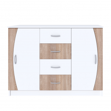 Comoda KF6, 121x44x90 cm, Sonoma [2]