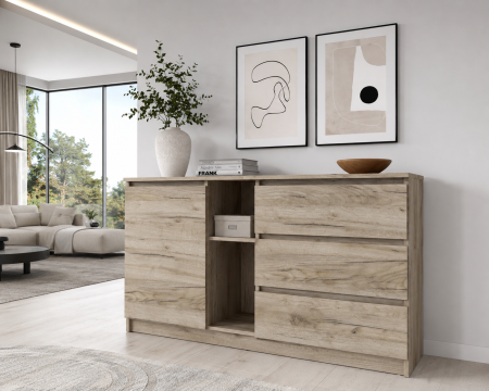 Comode - Comoda MP3 stejar k002