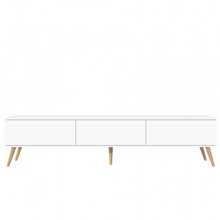 Comoda MP4, 220x40x51cm, alb acril [4]