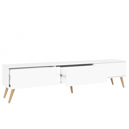 Comoda MP4, 220x40x51cm, alb acril [6]