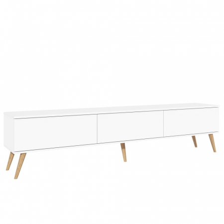 Comoda MP4, 220x40x51cm, alb acril [5]