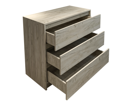 Comoda MP5 3S, 90x44x80 cm, Stejar k002 [5]