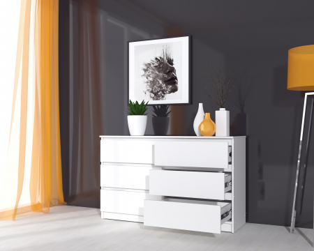 Comoda MP6 6Sertare, Alb [1]
