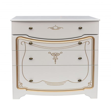 MIC MOBILIER - Comoda Olesia Alb 91X44X85 cm