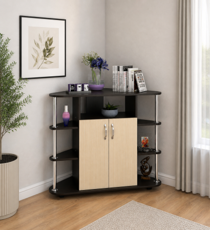 MOBILIER DORMITOR - Comoda TV Colt Ro Wenge Mesteacan 92x45x82 cm