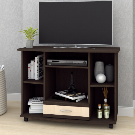 MOBILIER DORMITOR - Comoda TV Role Wenge+Mesteacan