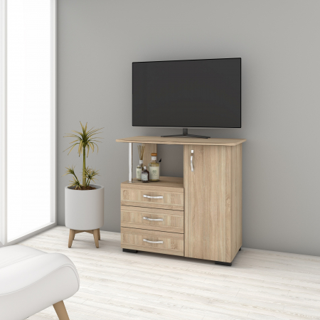 MIC MOBILIER - Comoda TV Viva 1 Ro Sonoma