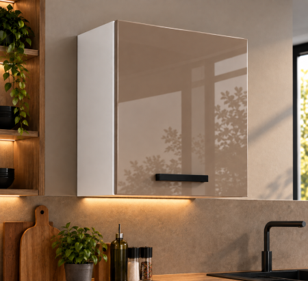 MOBILIER BUCATARIE - Corp superior bucatarie Daria 60-1U + Acril Cappuccino