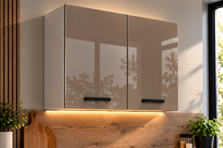 MOBILIER BUCATARIE - Corp superior bucatarie Daria, 80-2u, Acril Cappuccino