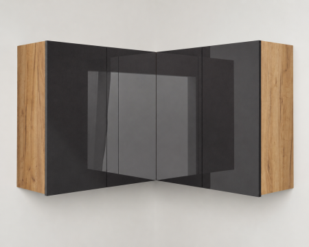 MOBILIER BUCATARIE - Corp superior Chelsea  colt, Stejar k003 /Acril Antracit