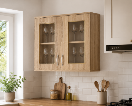 MOBILIER BUCATARIE - Corp superior CIP S  80 geam Sonoma / Trufe